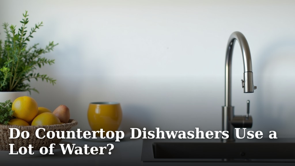 Do Countertop Dishwashers Use a Lot of Water?