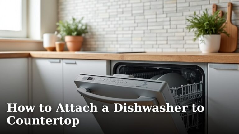 How to Attach a Dishwasher to Countertop