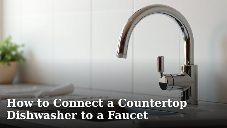 How to Connect a Countertop Dishwasher to a Faucet