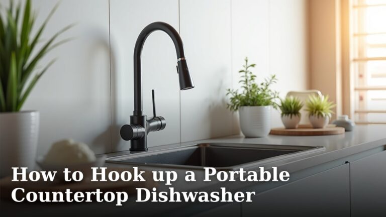 How to Hook up a Portable Countertop Dishwasher