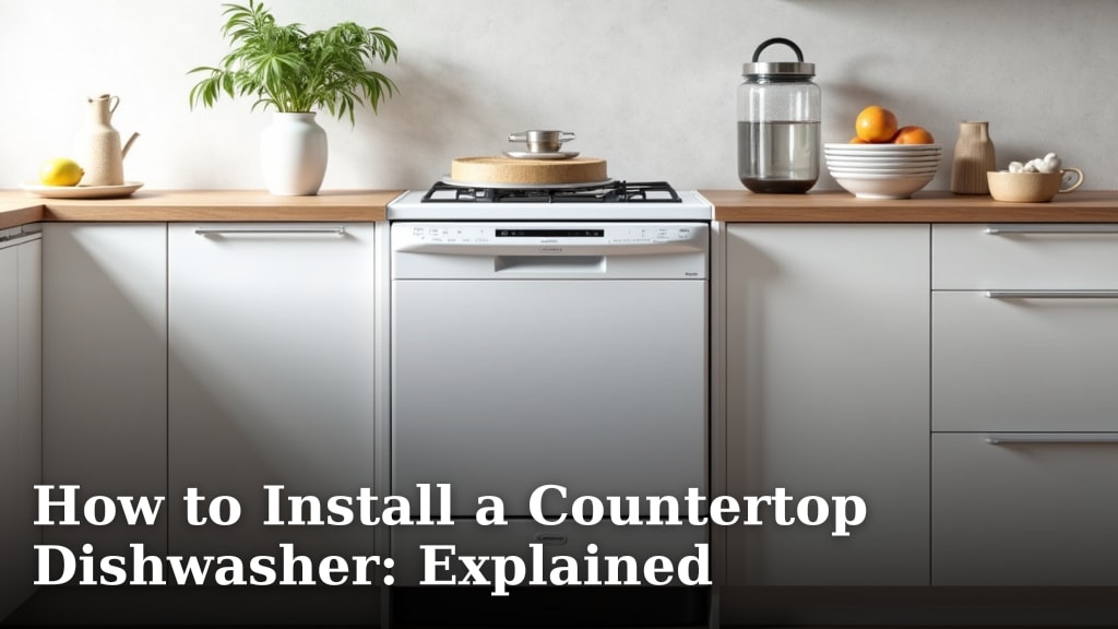 How to Install a Countertop Dishwasher: Explained