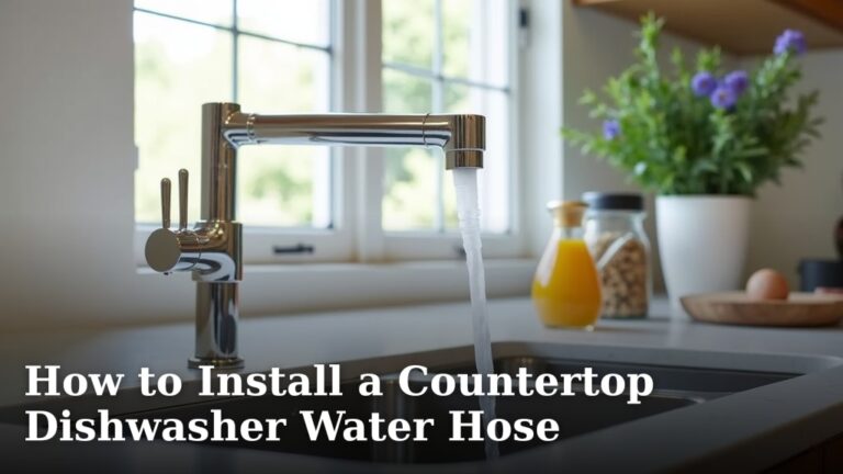 How to Install a Countertop Dishwasher Water Hose