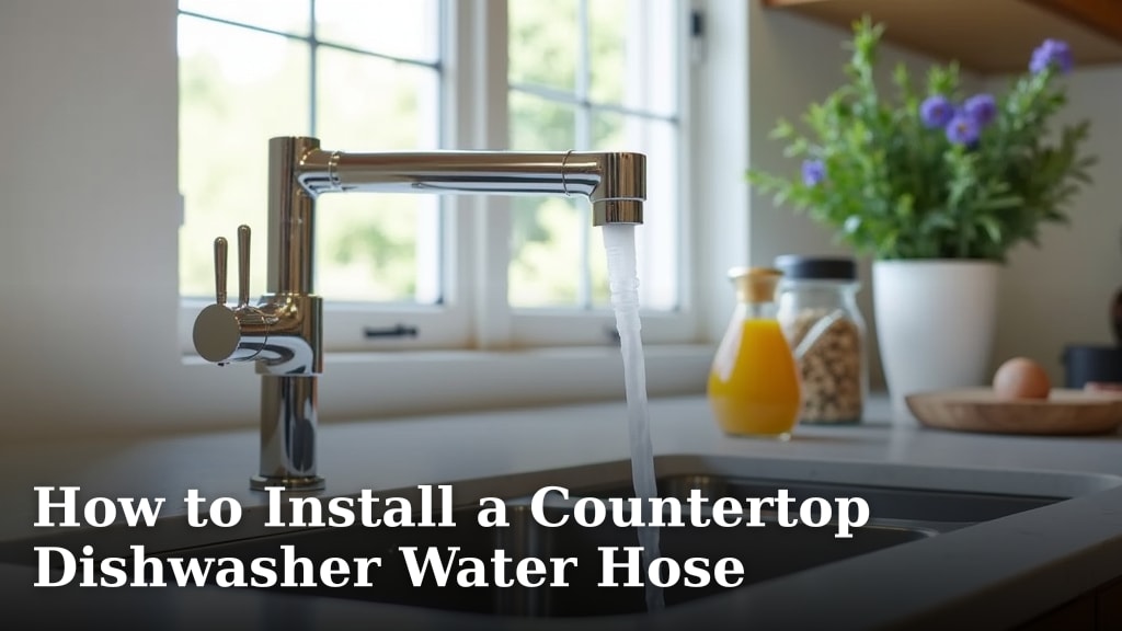 How to Install a Countertop Dishwasher Water Hose