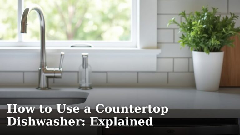 How to Use a Countertop Dishwasher: Explained