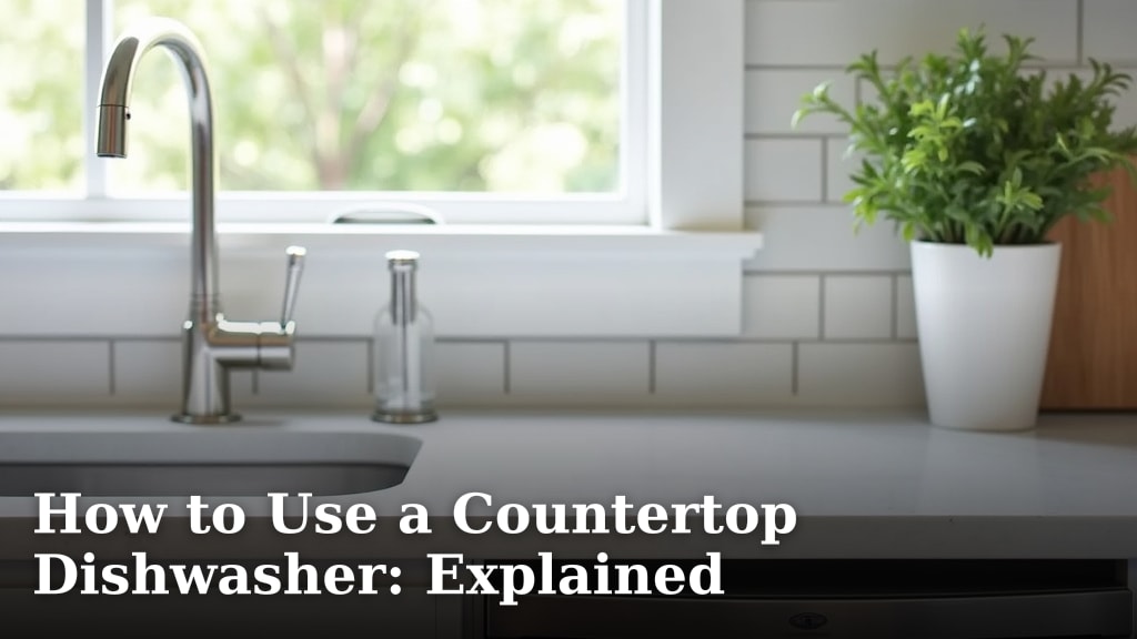 How to Use a Countertop Dishwasher: Explained