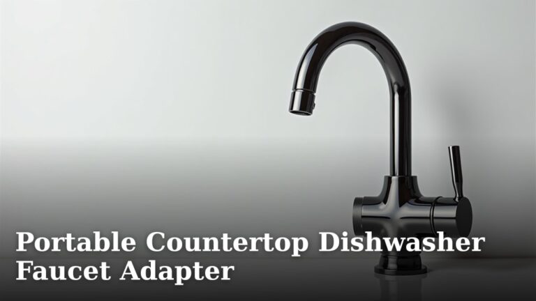 Portable Countertop Dishwasher Faucet Adapter